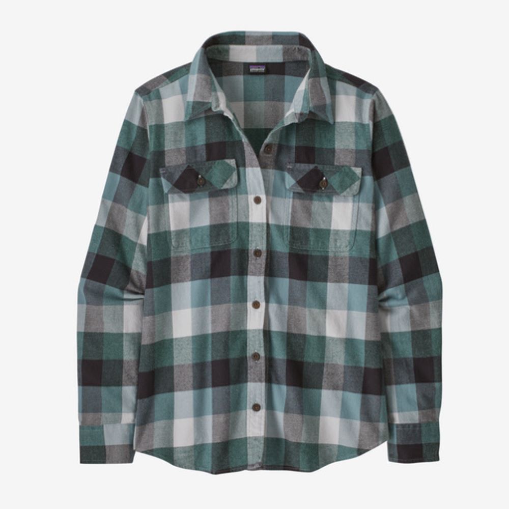 Flaneļa krekls Patagonia Organic Cotton Midweight Fjord sieviešu Guides: Nouveau Green Garroku krekli Krekli