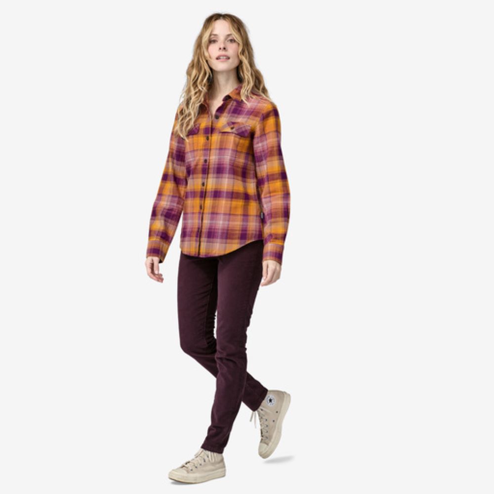 Flaneļa krekls Patagonia Organic Cotton Midweight Fjord sieviešu Garroku krekli Krekli
