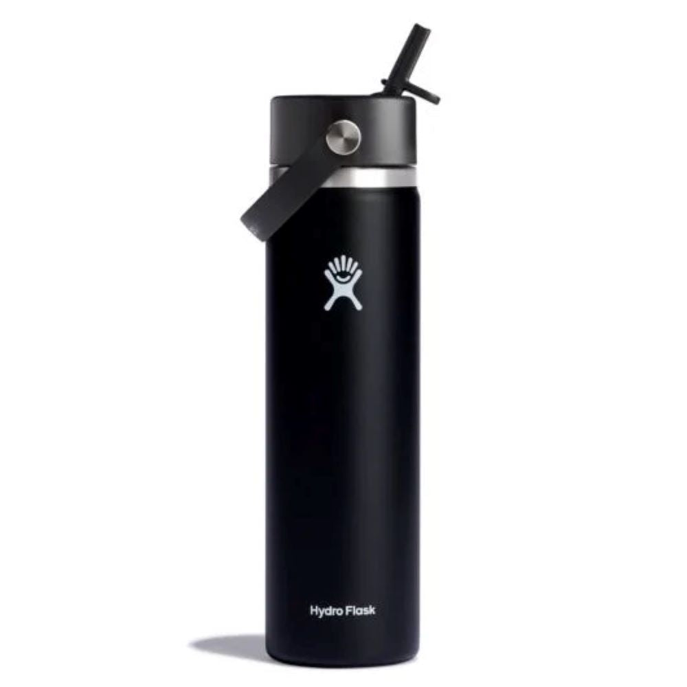 Termopudele Hydro Flask 24 Oz Wide Flex Straw Cap Black Pudeles Termopudeles