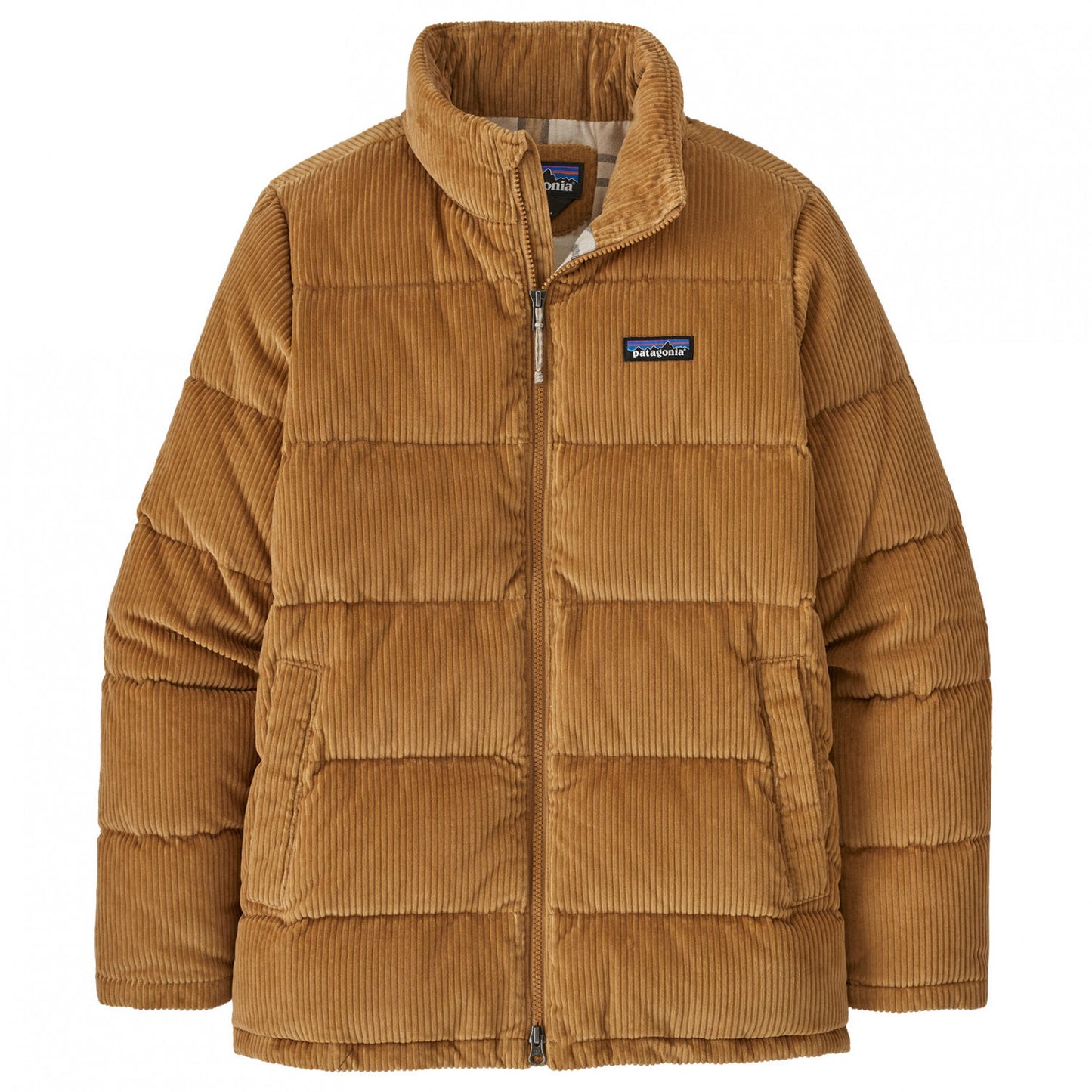 Dūnu mētelis Patagonia Cord Fjord Coat sieviešu Nest Brown Dūnu jakas Virsjakas