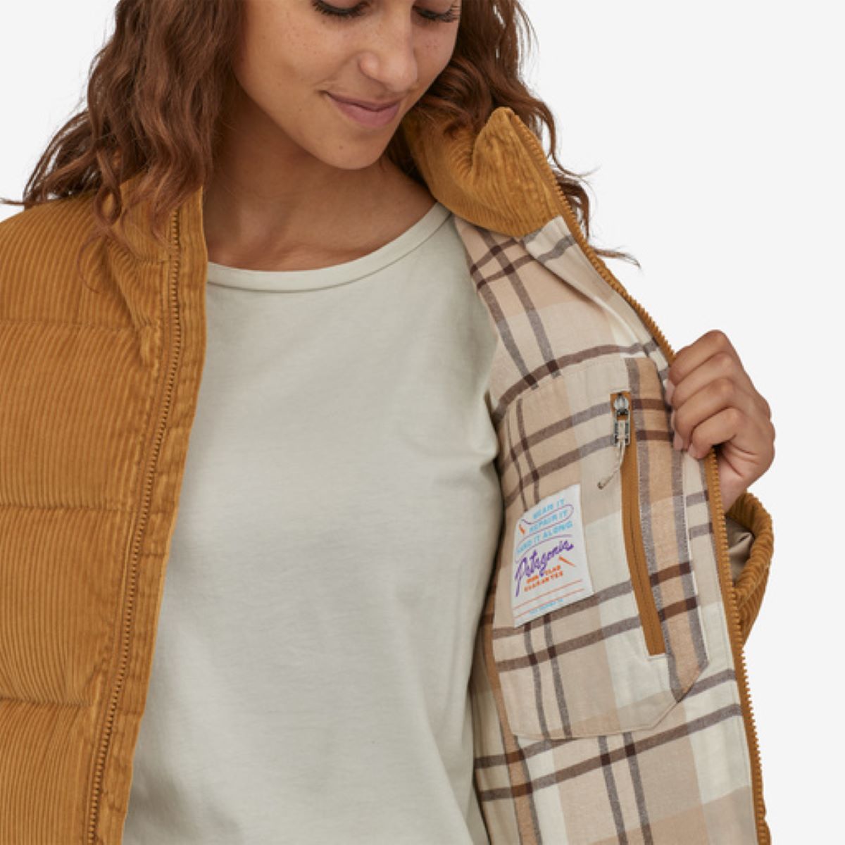 Dūnu mētelis Patagonia Cord Fjord Coat sieviešu Dūnu jakas Virsjakas