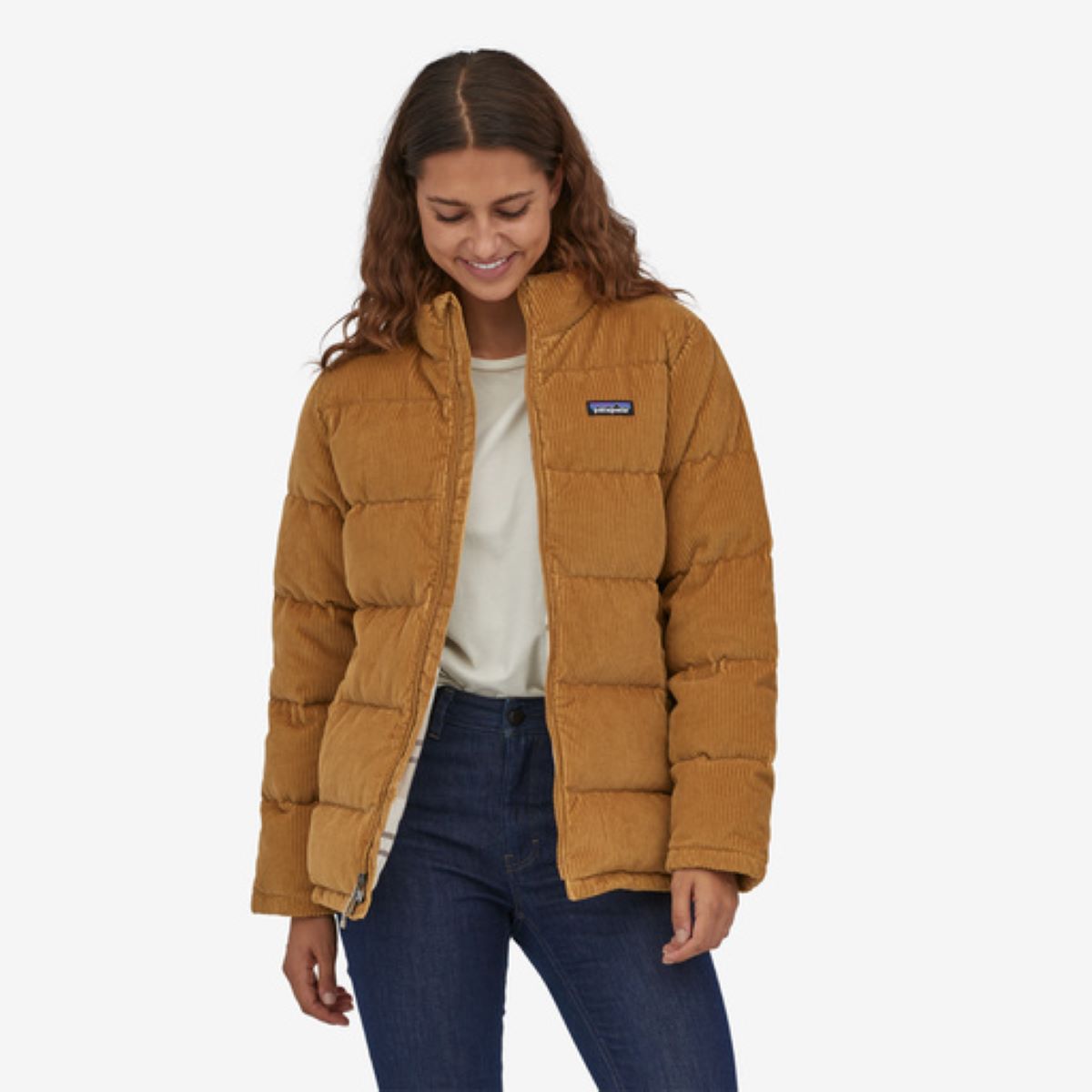 Dūnu mētelis Patagonia Cord Fjord Coat sieviešu Dūnu jakas Virsjakas