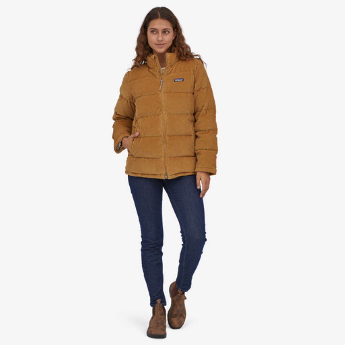 Dūnu mētelis Patagonia Cord Fjord Coat sieviešu Dūnu jakas Virsjakas