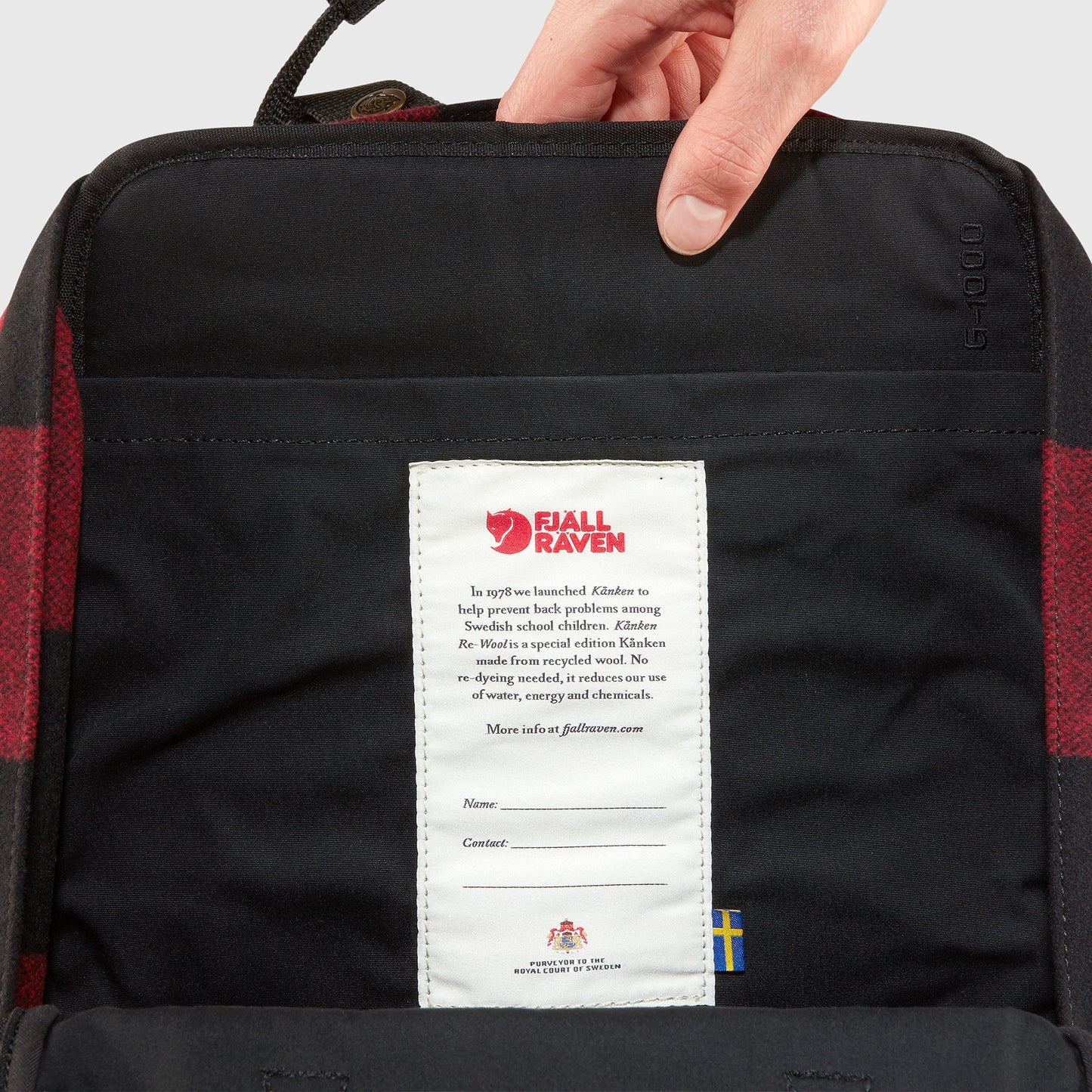 Mugursoma Fjallraven Kanken Re-Wool Ikdienas mugursomas Klēpjdatora somas