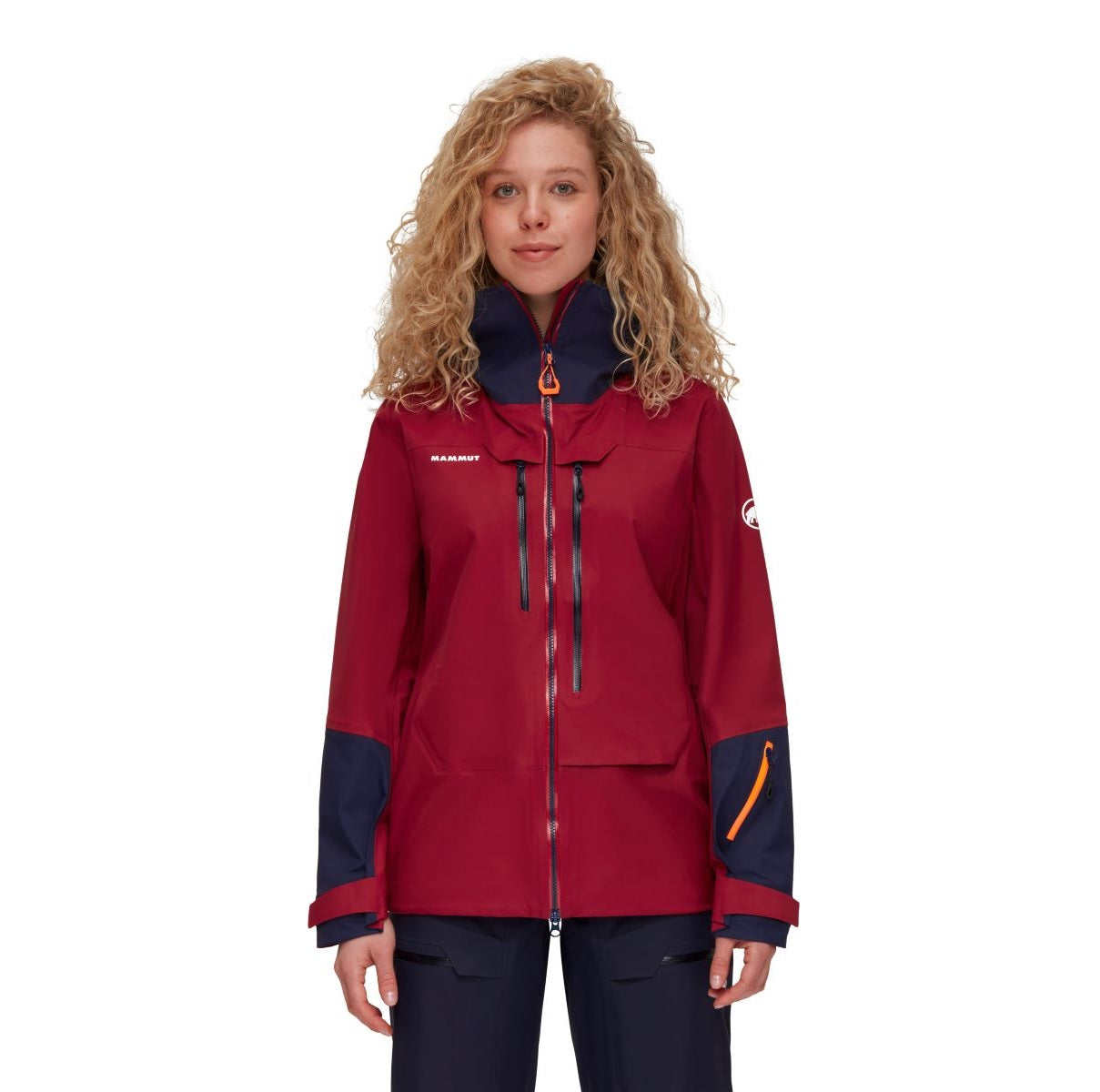 Lietus jaka Mammut Haldigrat Air HS Hooded sieviešu Hardshell jakas Lietus jakas Slēpošanas jakas
