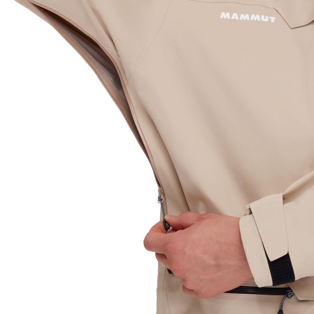 Lietus jaka Mammut Haldigrat HS Hooded vīriešu Hardshell jakas Lietus jakas Slēpošanas jakas