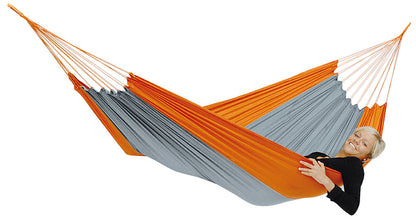 Šūpuļtīkls Amazonas Hammock Silk Traveller Oranžs-Pelēks Šūpuļtīkli