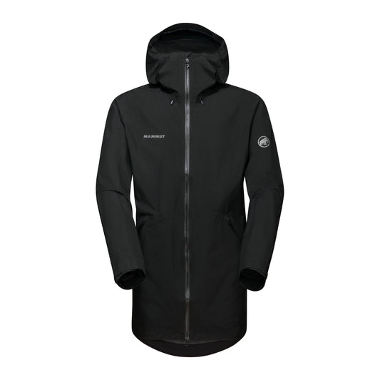 Mammut lietus jaka Seon Pac HS Hooded vīriešu Black-Grey Logo Hardshell jakas Lietus jakas