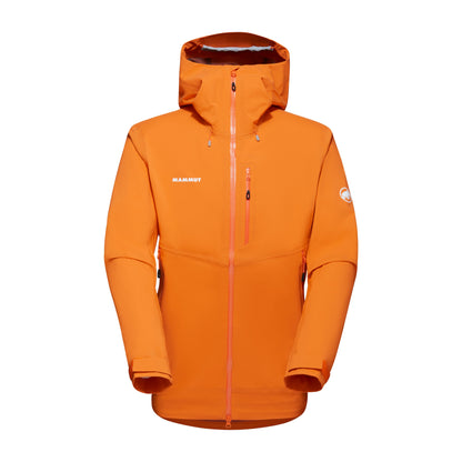 Lietus jaka Mammut Alto Guide HS Hooded vīriešu Dark Tangerine Vīriešu Hardshell jakas Lietus jakas