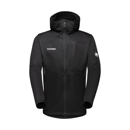 Mammut vējjaka Ultimate VII SO Hooded vīriešu Black Softshell jakas Vējjakas