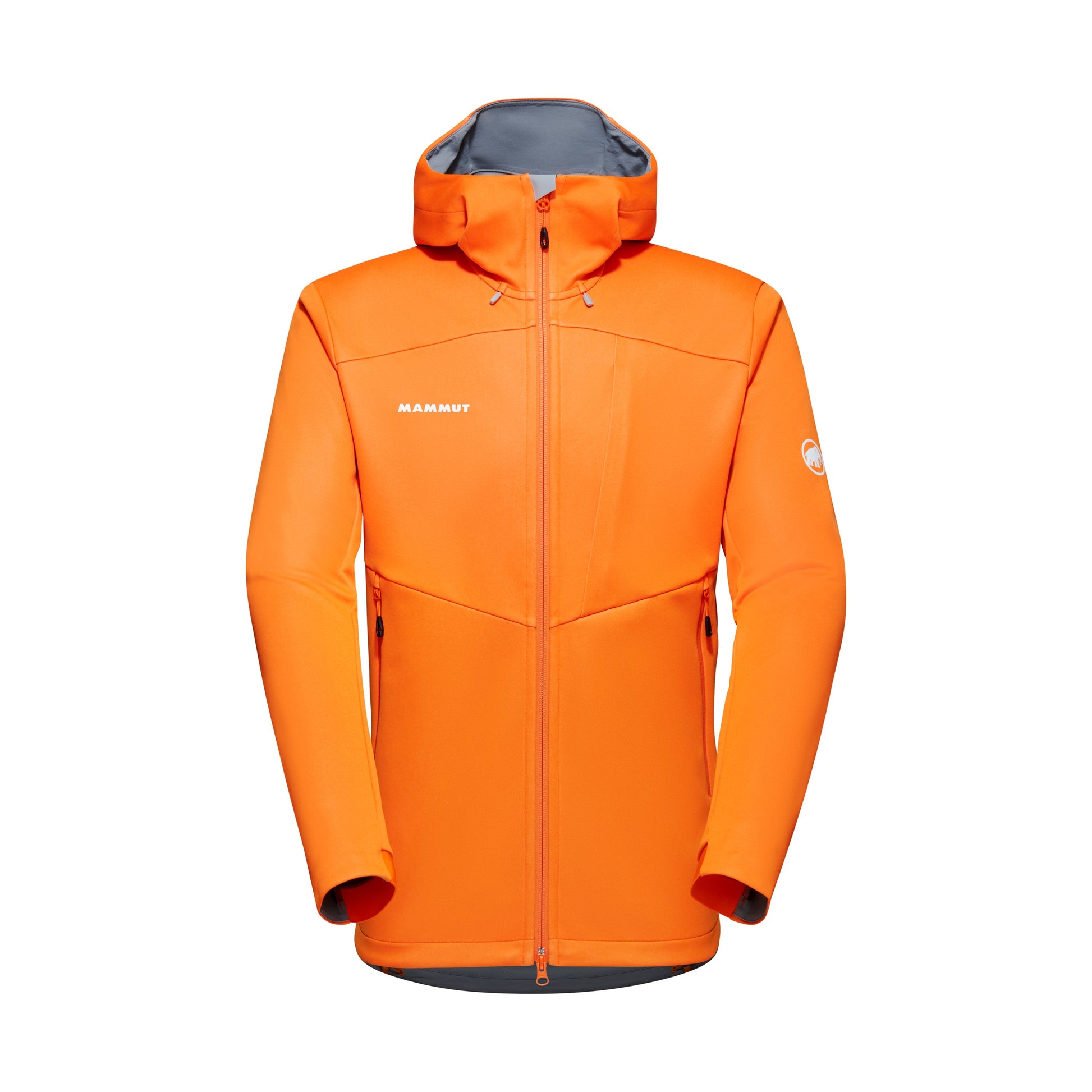 Mammut vējjaka Ultimate VII SO Hooded vīriešu Dark Tangerine Softshell jakas Vējjakas