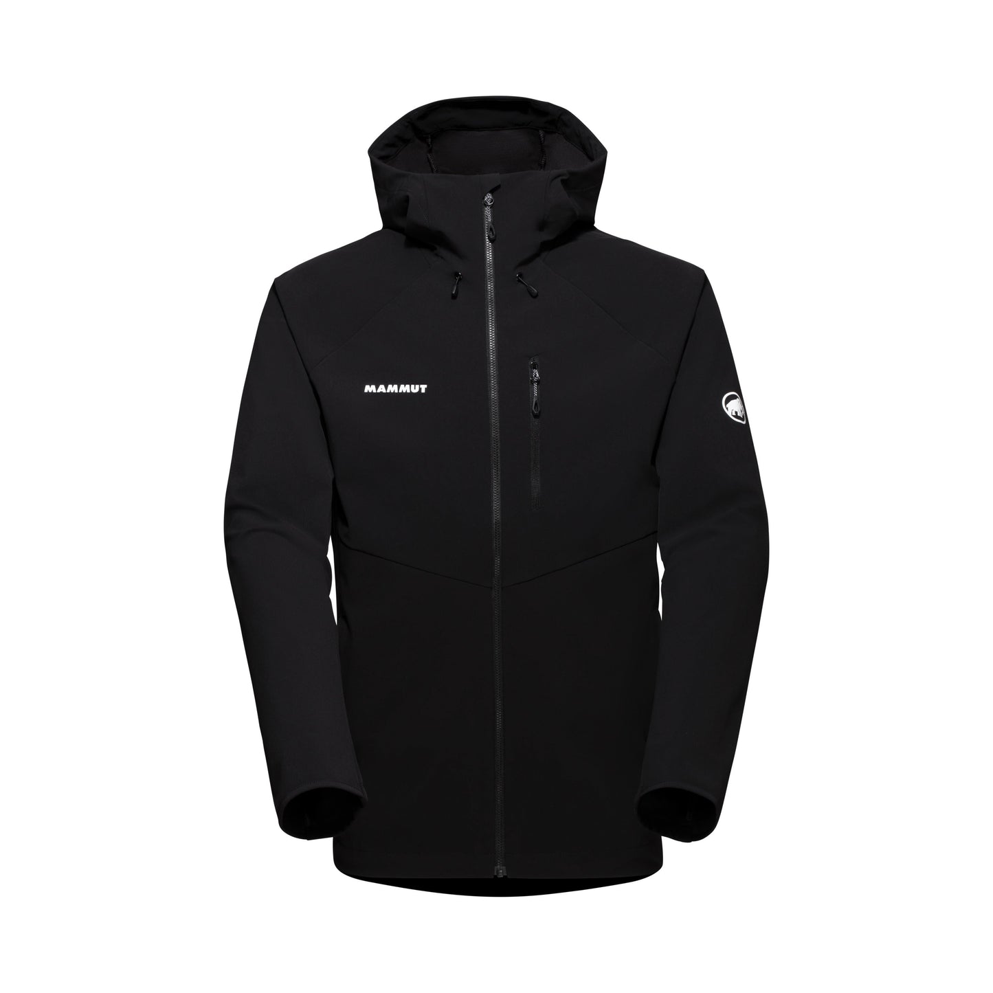 Vējjaka Mammut Ultimate Comfort SO Hooded vīriešu Black Softshell jakas Vējjakas