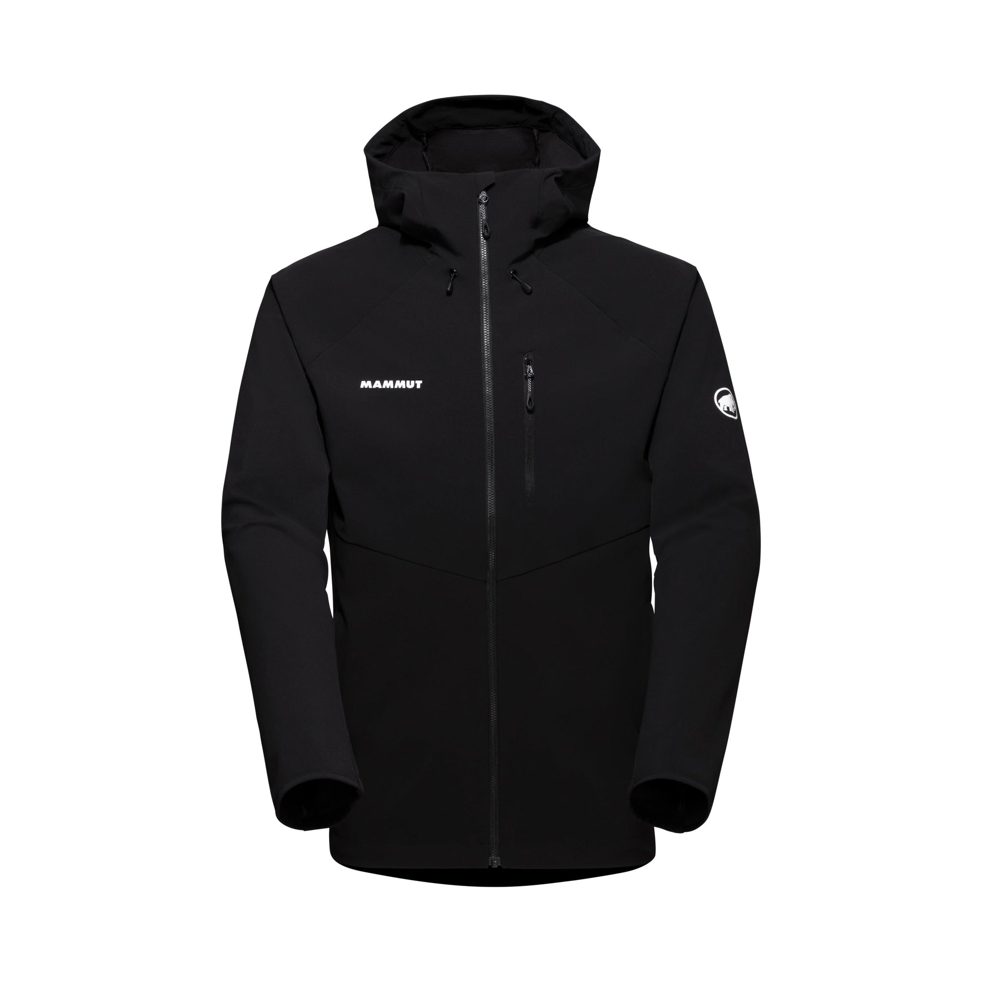 Vējjaka Mammut Ultimate Comfort SO Hooded vīriešu Black Softshell jakas Vējjakas