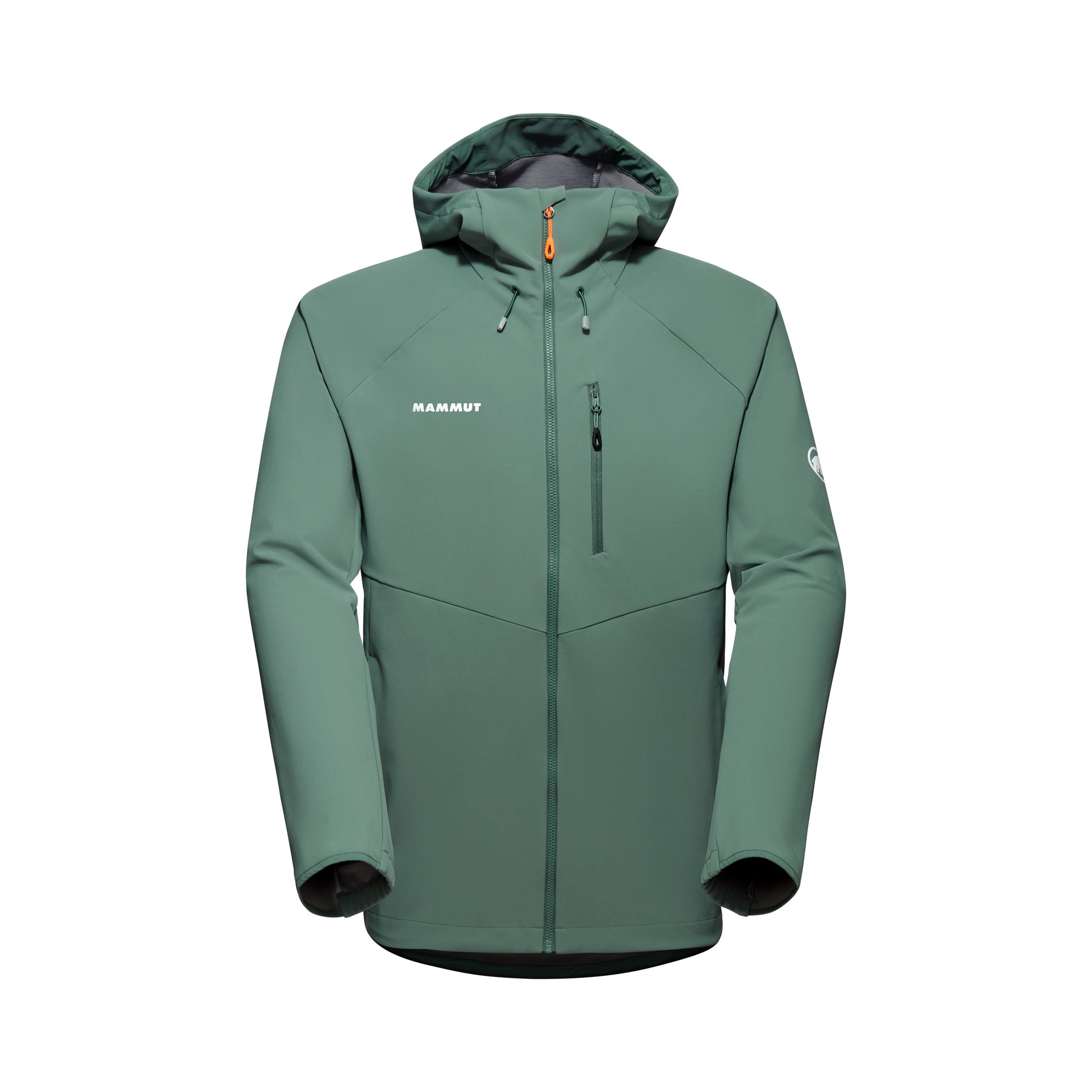 Vējjaka Mammut Ultimate Comfort SO Hooded vīriešu Dark Jade Softshell jakas Vējjakas