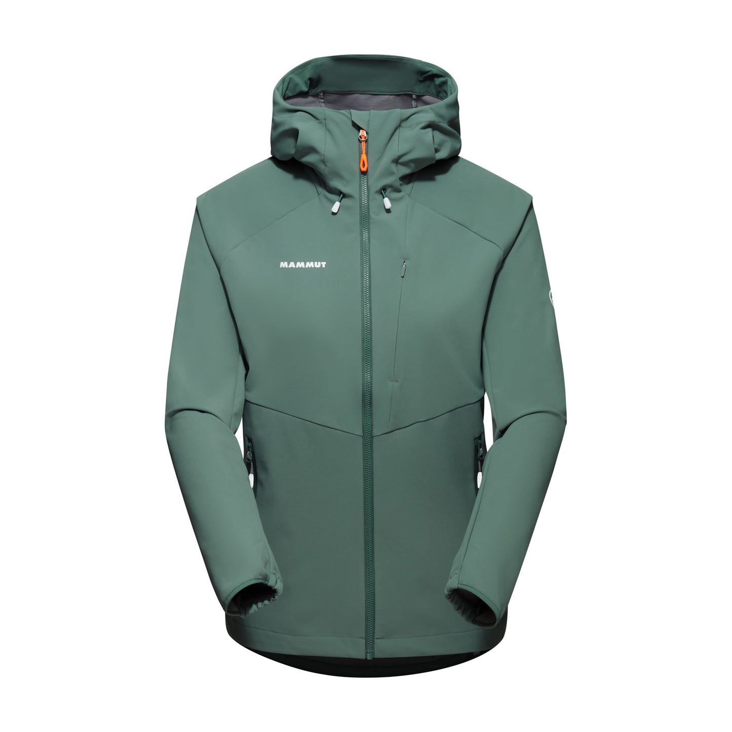 Vējjaka Mammut Ultimate Comfort SO Hooded sieviešu Dark Jade Softshell jakas Vējjakas