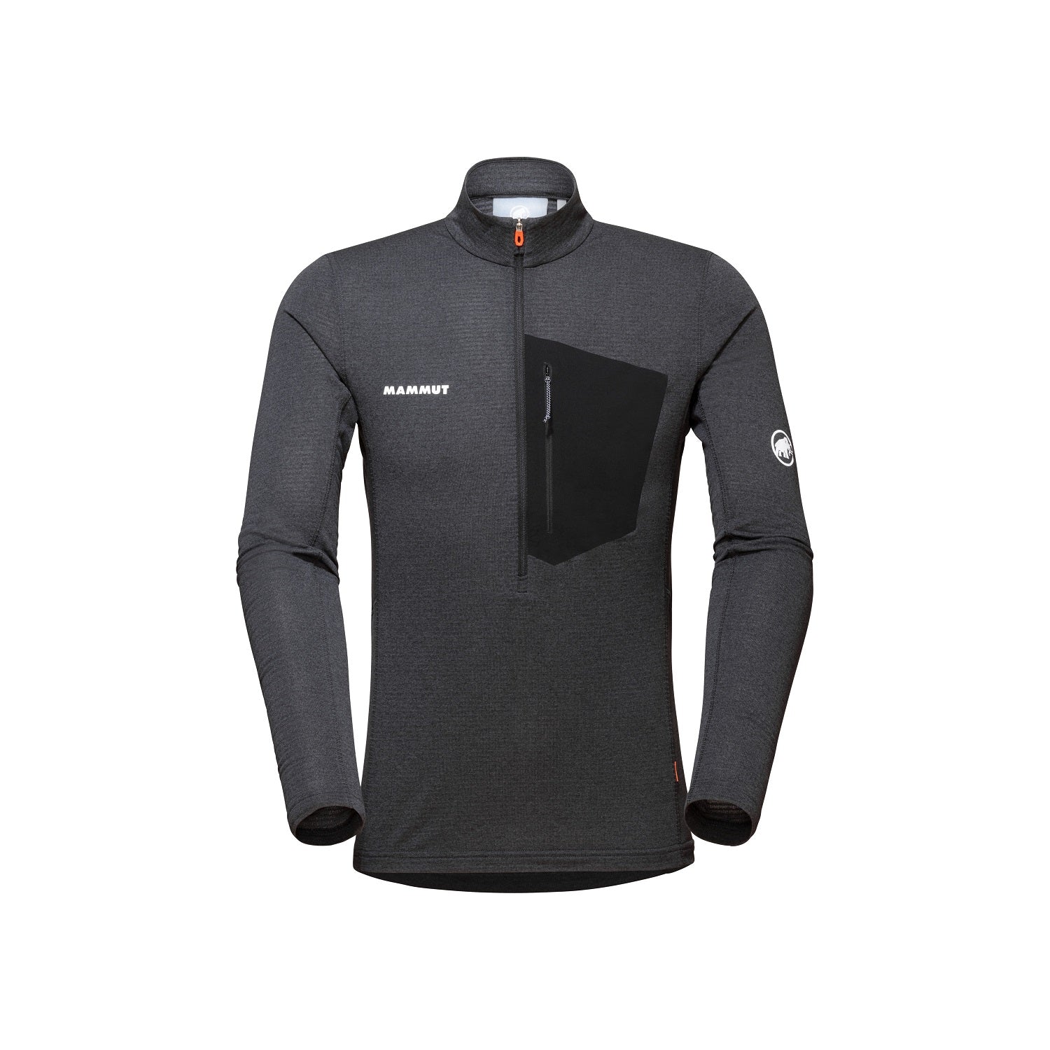 Garroku krekls Mammut Aenergy Light ML Half Zip Pull vīriešu Black Phantom Flīsa jakas Polartec Flīsa jakas Termokrekli Termoveļa Vidējā slāņa jakas