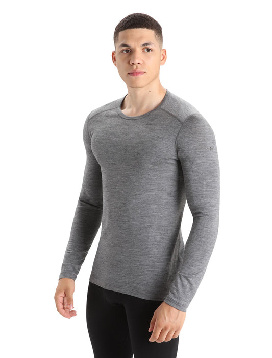 Termoveļas krekls Icebreaker Merino Oasis LS Crewe 200 vīriešu Gritstone Heather