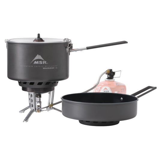 Gāzes deglis ar katlu un pannu MSR WindBurner® Stove System Combo Gāzes degļi Katli Pannas