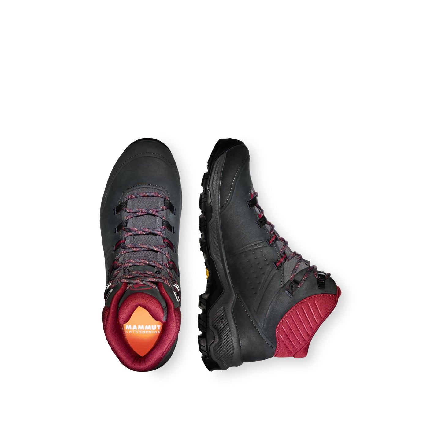 Mammut Nova IV Mid Goretex apavi sieviešu Black-Blood Red Goretex apavi Puszābaki Pārgājienu apavi