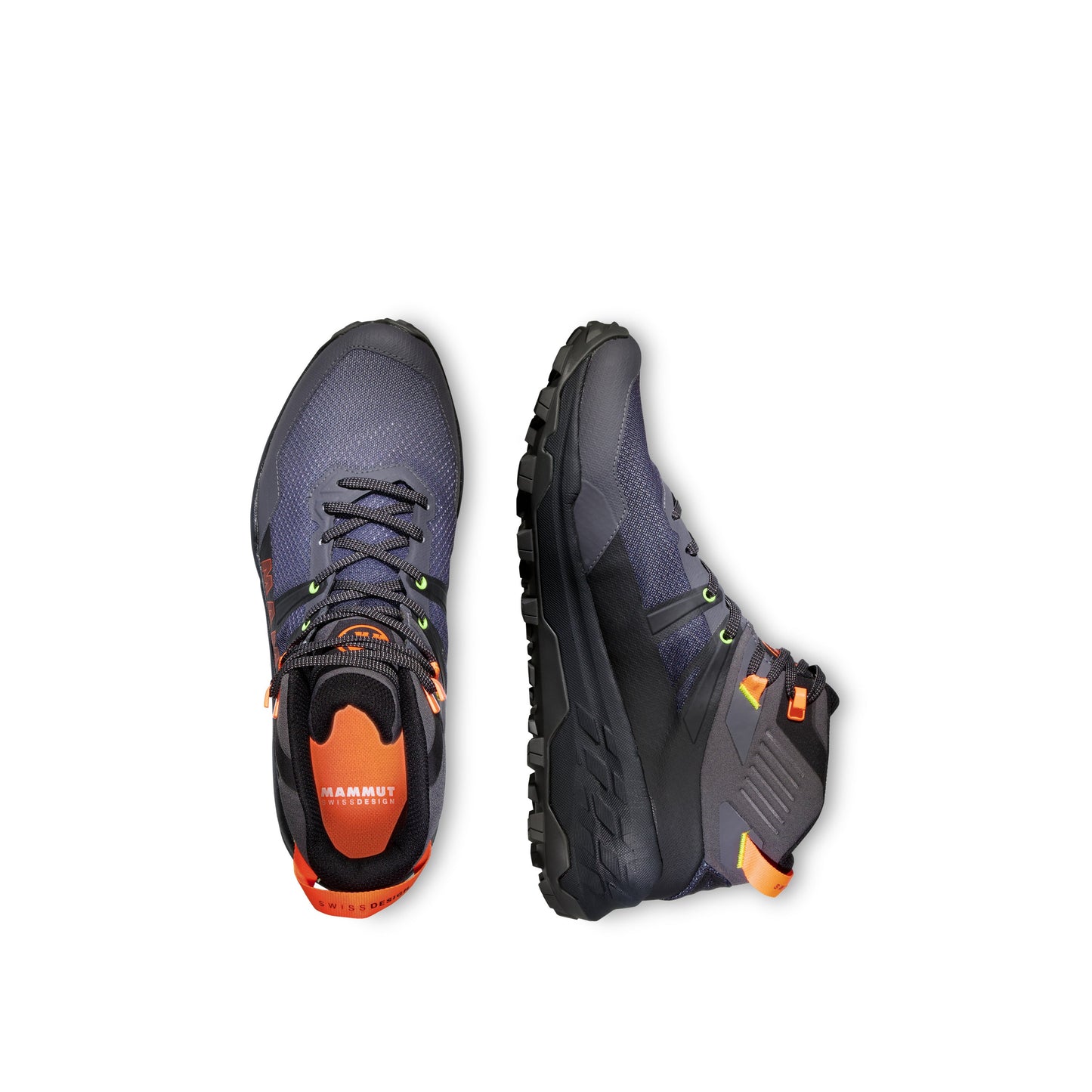 Mammut Sertig II Mid Goretex vīriešu apavi Dark Titanium-Orange Goretex apavi Puszābaki Pārgājienu apavi