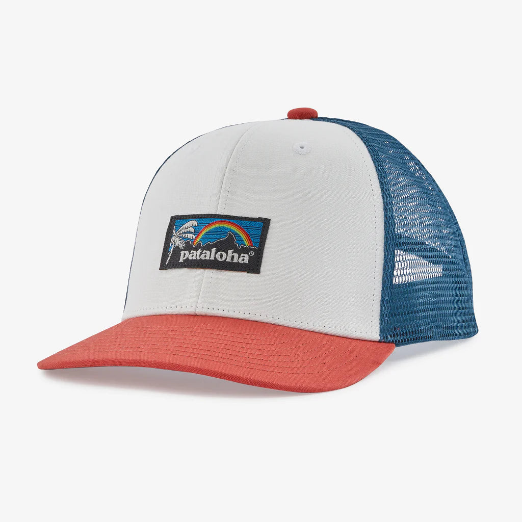 Patagonia bērnu cepure Trucker Hat Patalokahi label - Birch white Cepures