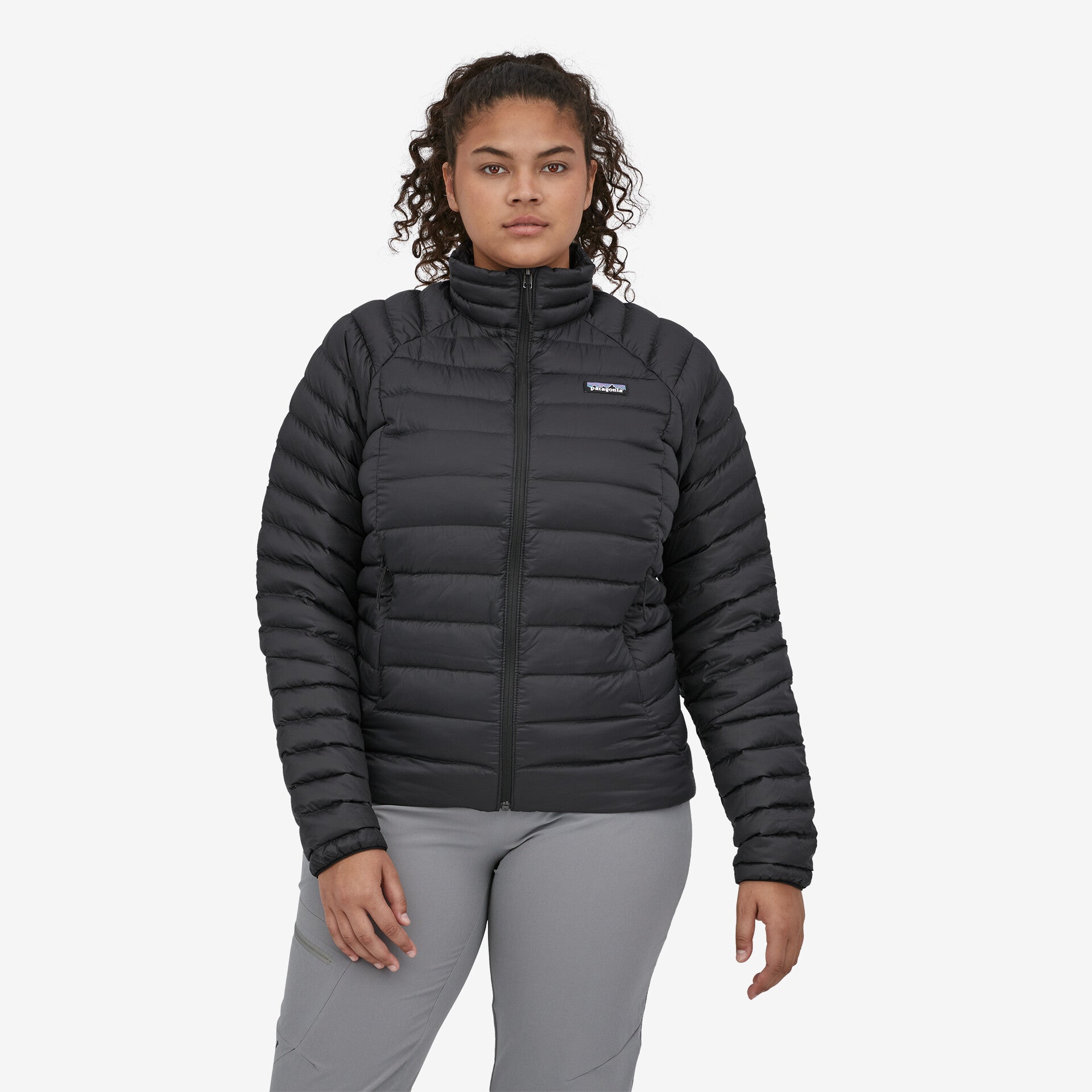 Patagonia black hotsell down jacket womens