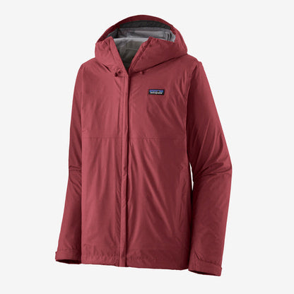 Lietus jaka Patagonia Torrentshell 3L vīriešu Wax Red Hardshell jakas Lietus jakas