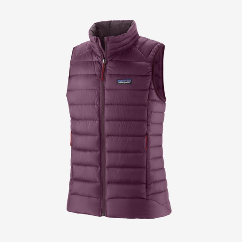 Dūnu veste Patagonia Down Sweater Vest sieviešu Night Plum Vestes