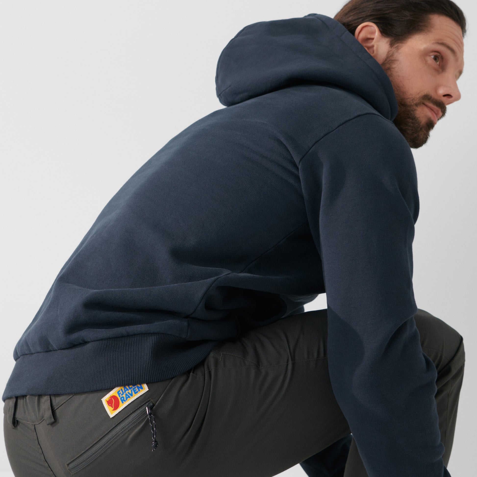 Džemperis Fjallraven Logo Hoodie vīriešu Džemperi