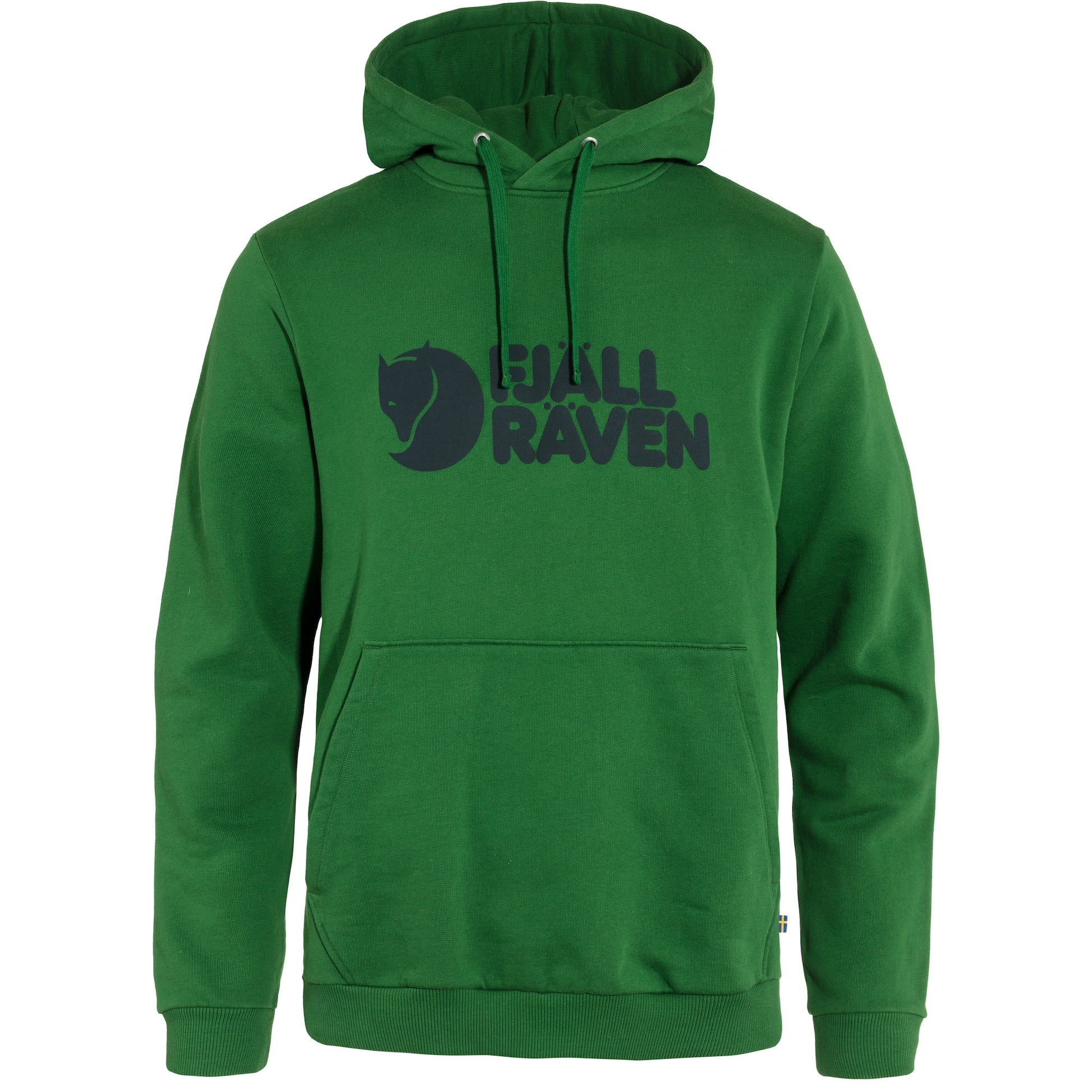 Džemperis Fjallraven Logo Hoodie vīriešu Palm Green Jakas Vidējā slāņa jakas