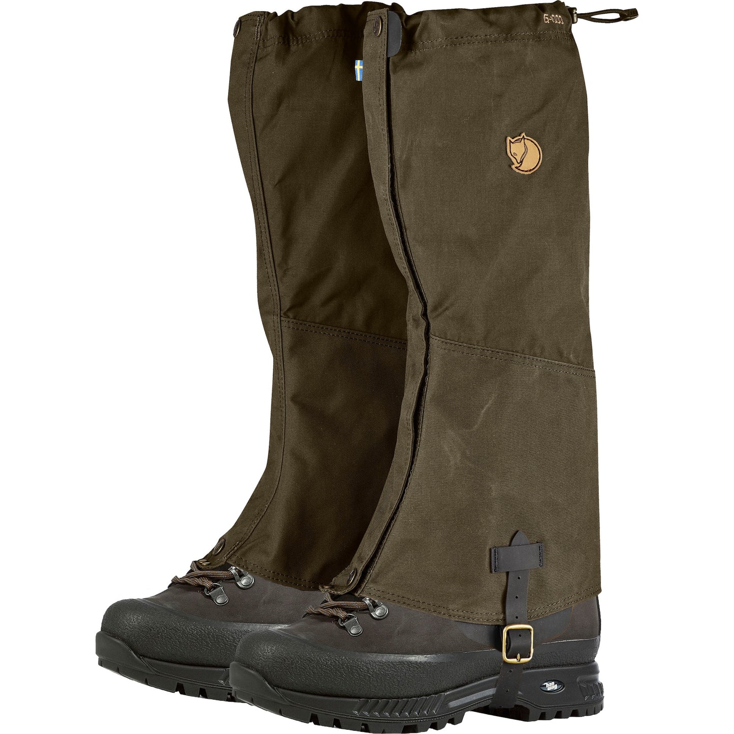 Bahilas Fjallraven Singi Gaiters Dark Olive Apavu aksesuāri