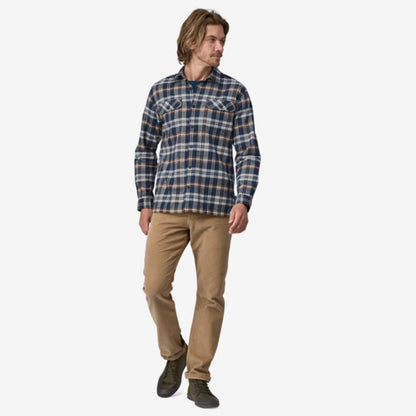 Flaneļa krekls Patagonia Organic Cotton Midweight Fjord vīriešu Garroku krekli Krekli