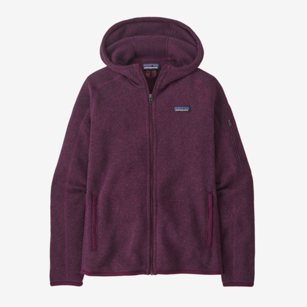 Flīsa jaka Patagonia Better Sweater Hoody sieviešu Night Plum Flīsa jakas Vidējā slāņa jakas