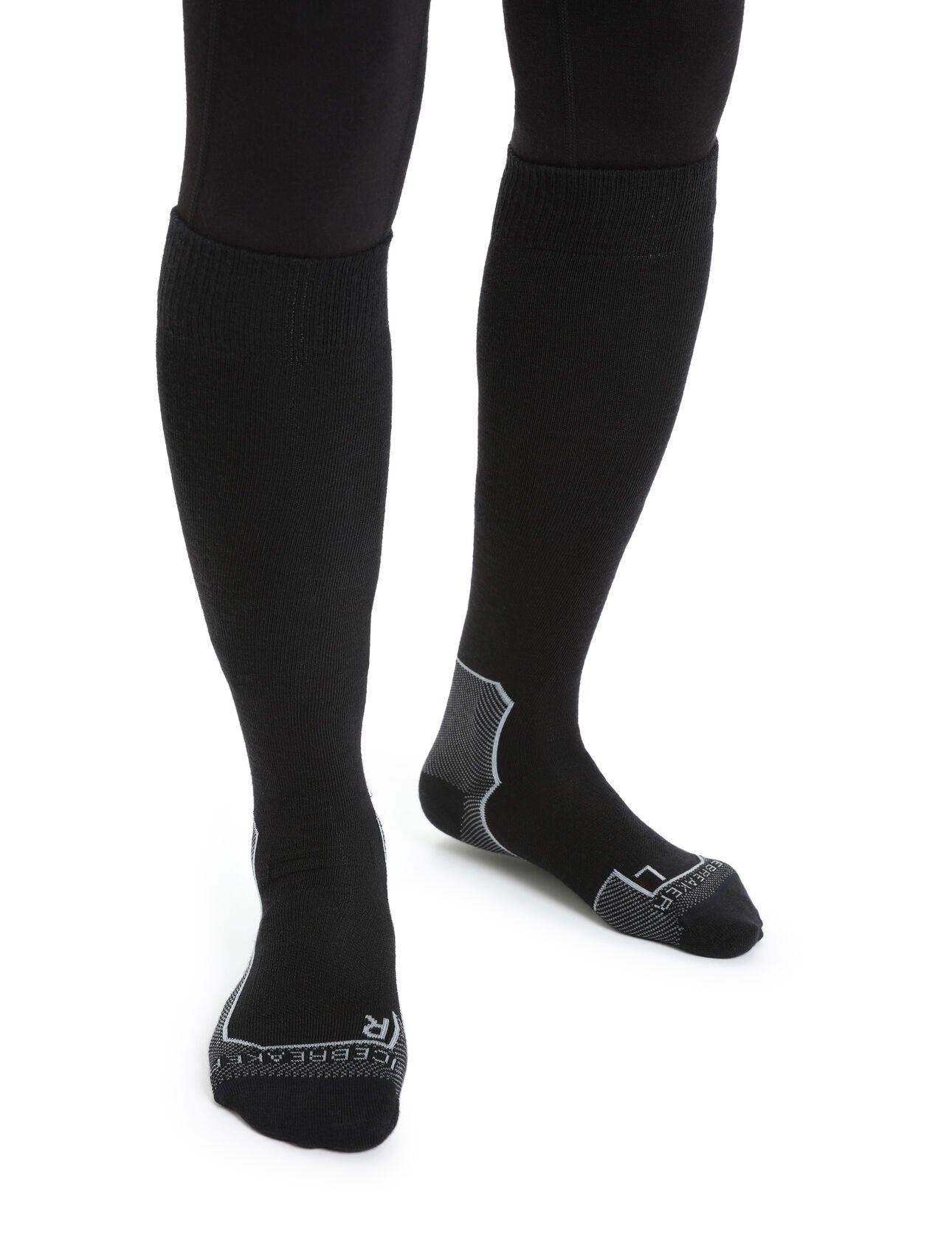 Slēpošanas zeķes Icebreaker Merino Ski+UltraLight OTC sieviešu Black Zeķes