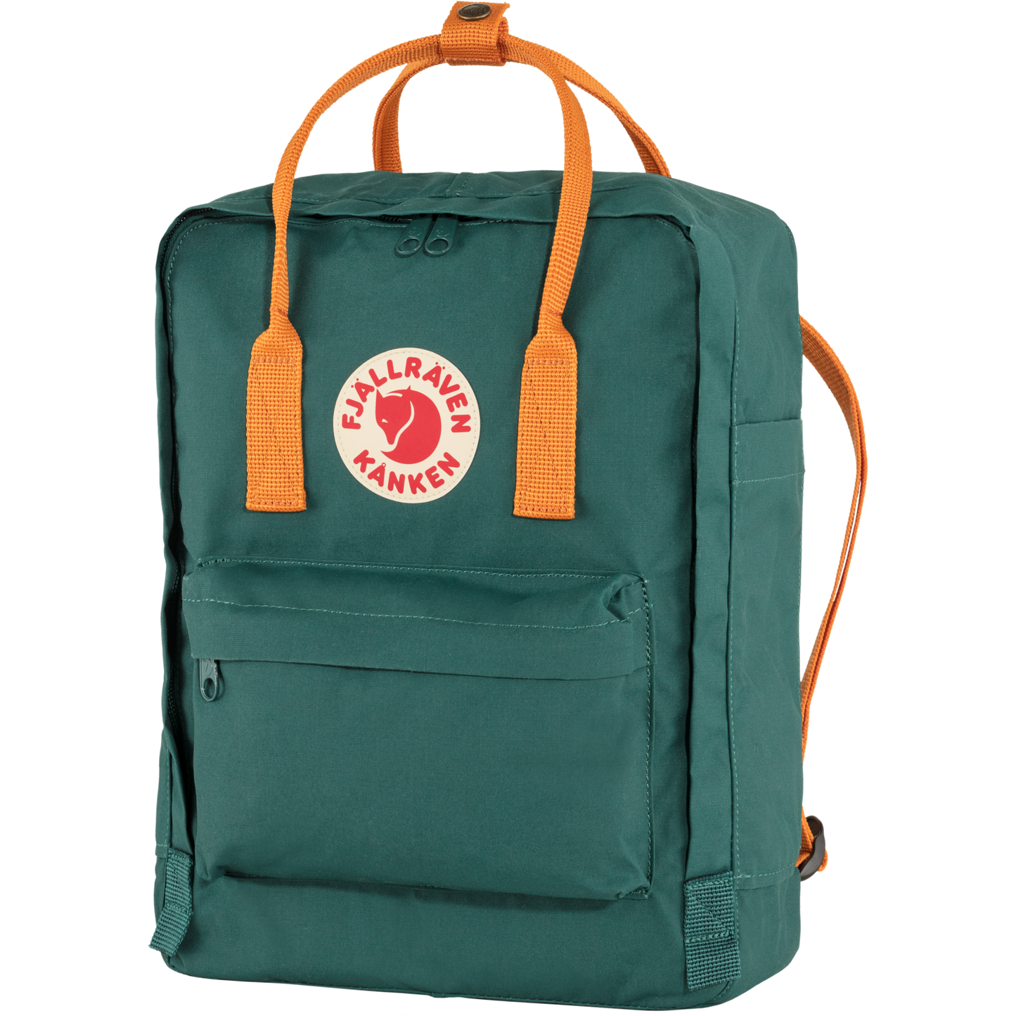 Mugursoma Fjallraven Kanken Arctic Green-Spicy Orange Ikdienas mugursomas