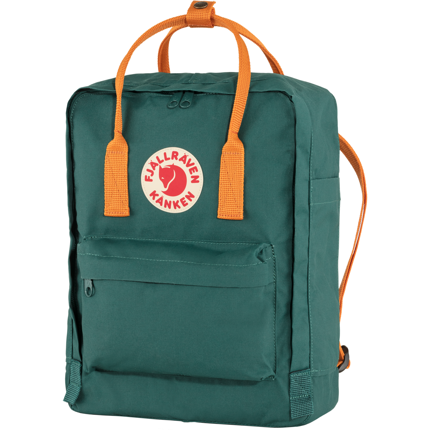 Mugursoma Fjallraven Kanken Arctic Green-Spicy Orange Ikdienas mugursomas