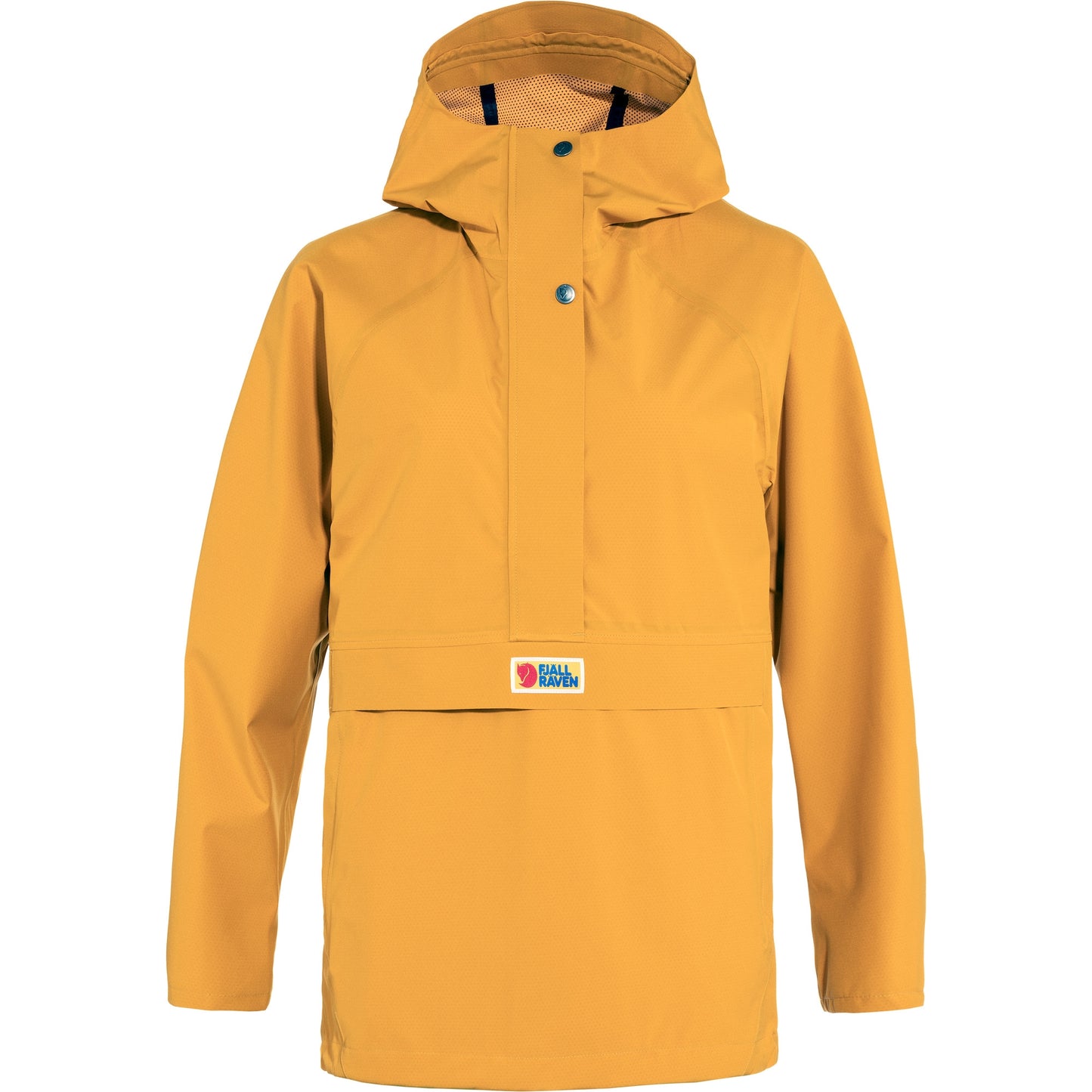 Lietus jaka Fjallraven Vardag Hydratic Anorak sieviešu Mustard Yellow Lietus jakas Vējjakas