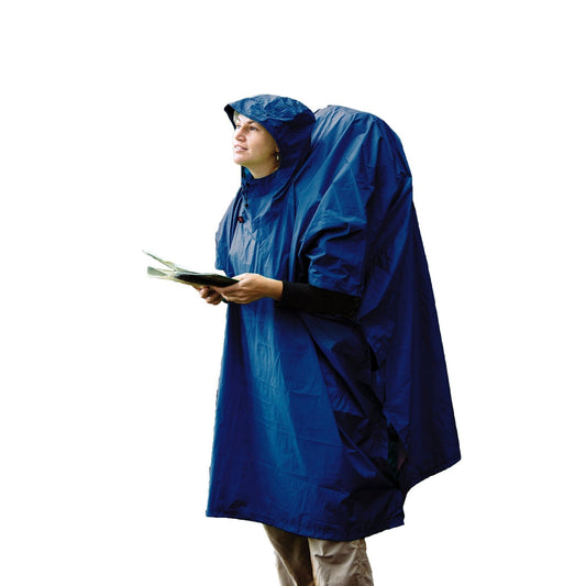 Lietus mētelis - nojume Sea to Summit Nylon Tarp Poncho Blue Lietus mēteļi Nojumes Pončo