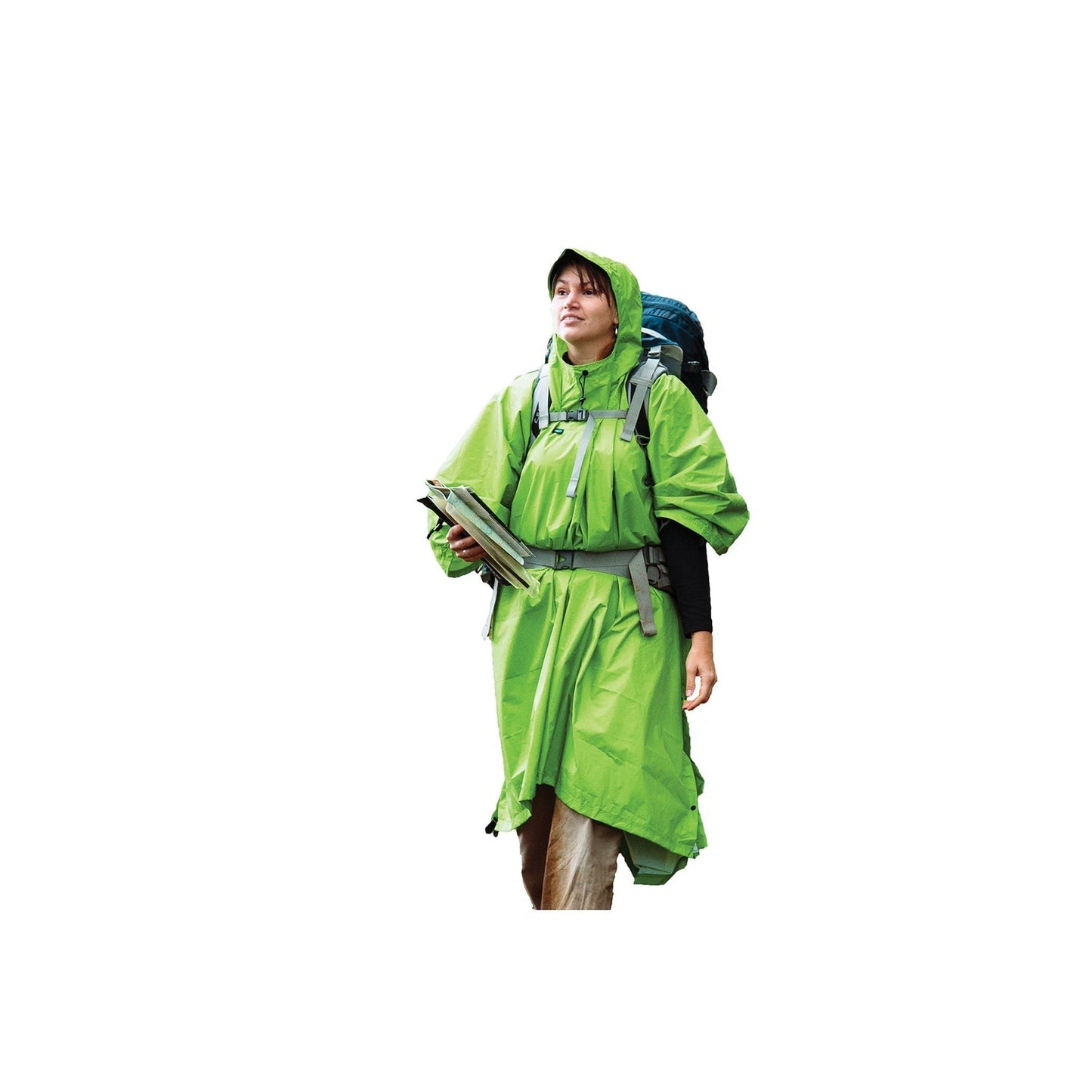 Lietus mētelis - nojume Sea to Summit Nylon Tarp Poncho Green Lietus mēteļi Nojumes Pončo