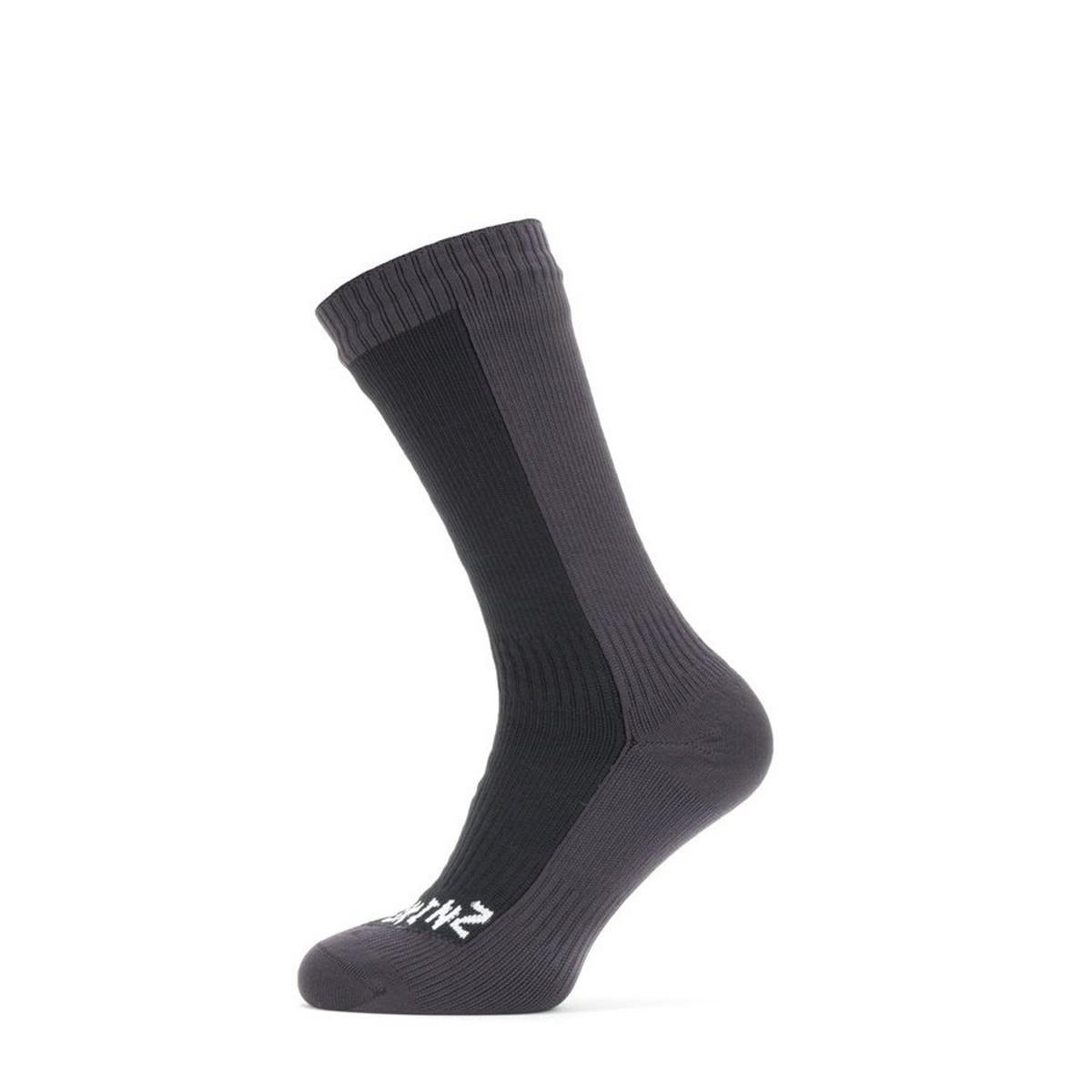 SealSkinz ūdensizturīgās zeķes Starston Cold Weather Mid Black-Grey-Starston Zeķes