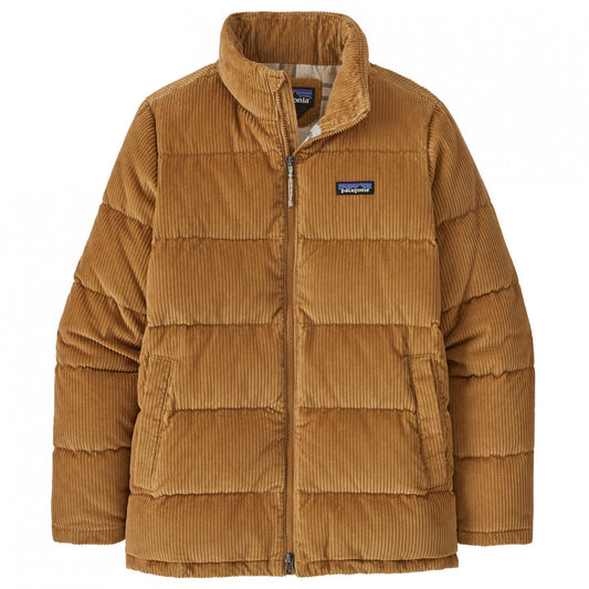 Dūnu mētelis Patagonia Cord Fjord Coat sieviešu Nest Brown Dūnu jakas Virsjakas