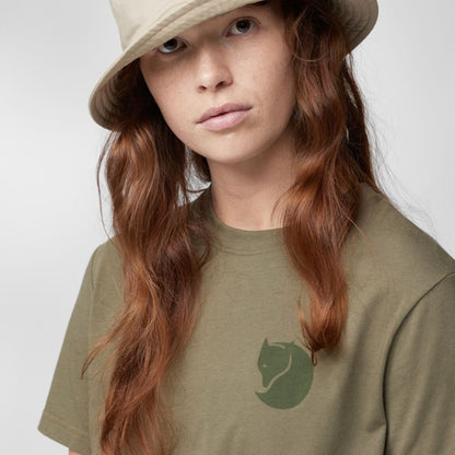 T-krekls Fjallraven Fox Boxy Logo Tee sieviešu Krekli Krekli ar īsām piedurknēm T-krekli