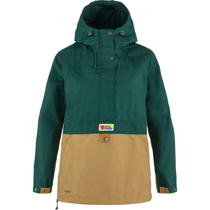 Vējjaka Fjallraven Vardag Anorak sieviešu Arctic Green-Buckwheat Brown Vējjakas