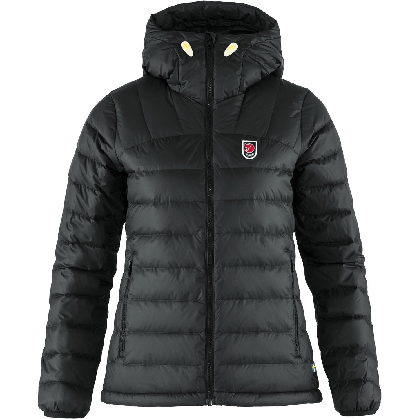 Fjallraven Expedition Pack Down Hoodie sieviešu dūnu jaka Black Dūnu jakas Virsjakas