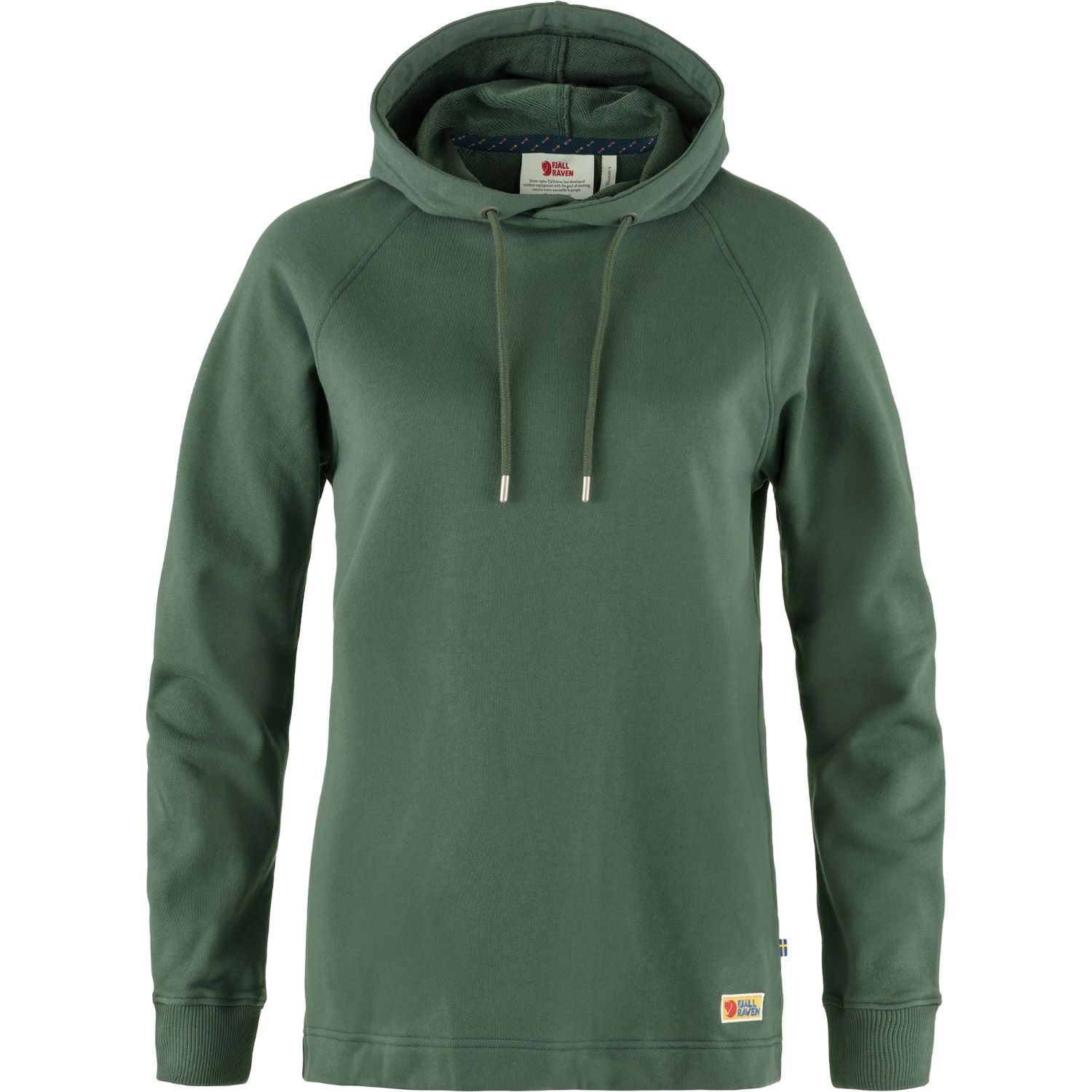 Džemperis Fjallraven Vardag Hoodie sieviešu Deep Patina Jakas Vidējā slāņa jakas