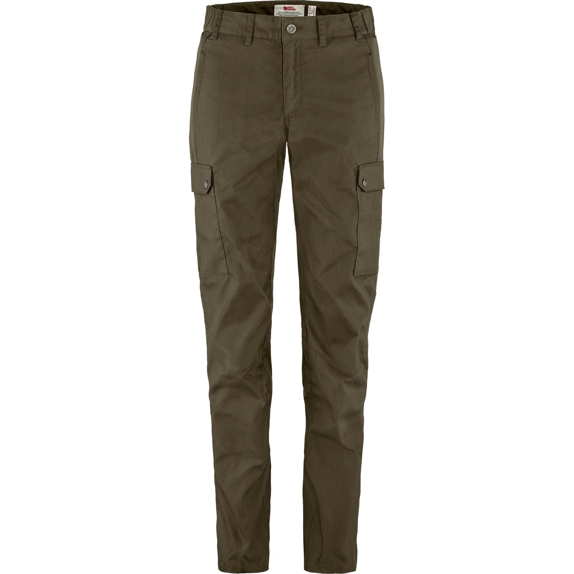 Pārgājienu bikses Fjallraven Stina Trousers sieviešu Dark Olive R Bikses