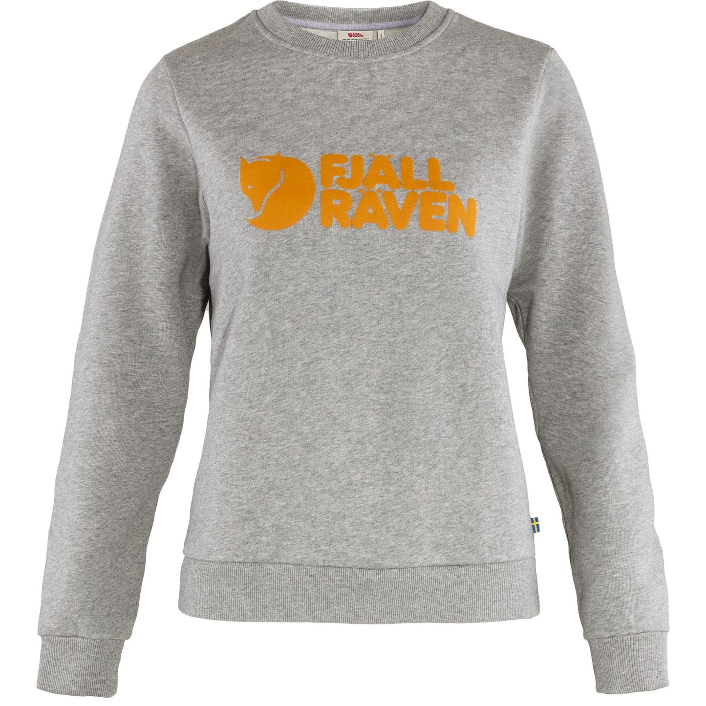 Džemperis Fjallraven Logo sieviešu Grey Melange Džemperi