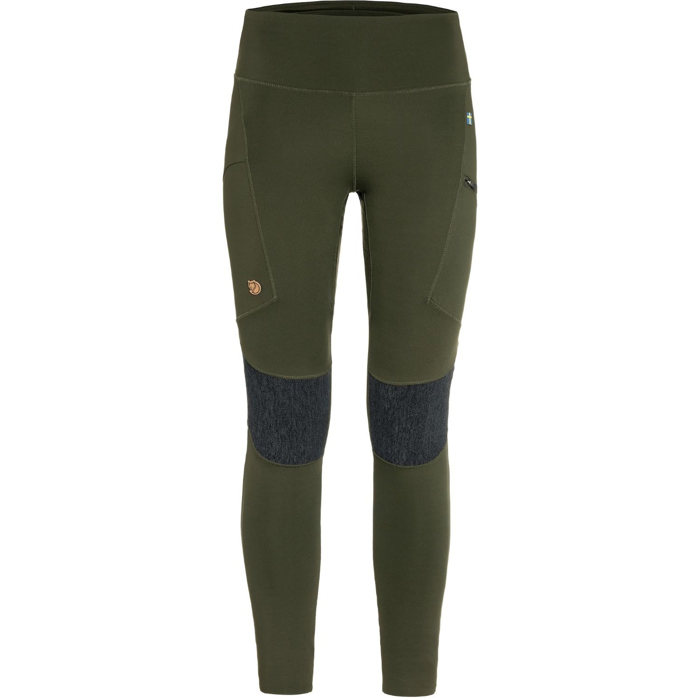 Pārgājienu legingi Fjallraven Abisko Trekking Tights HD sieviešu Deep Forest Bikses