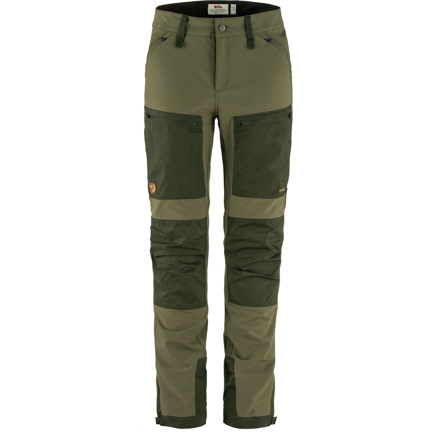 Pārgājienu bikses Fjallraven Keb Agile Trousers sieviešu Laurel Green-Deep Forest R Bikses