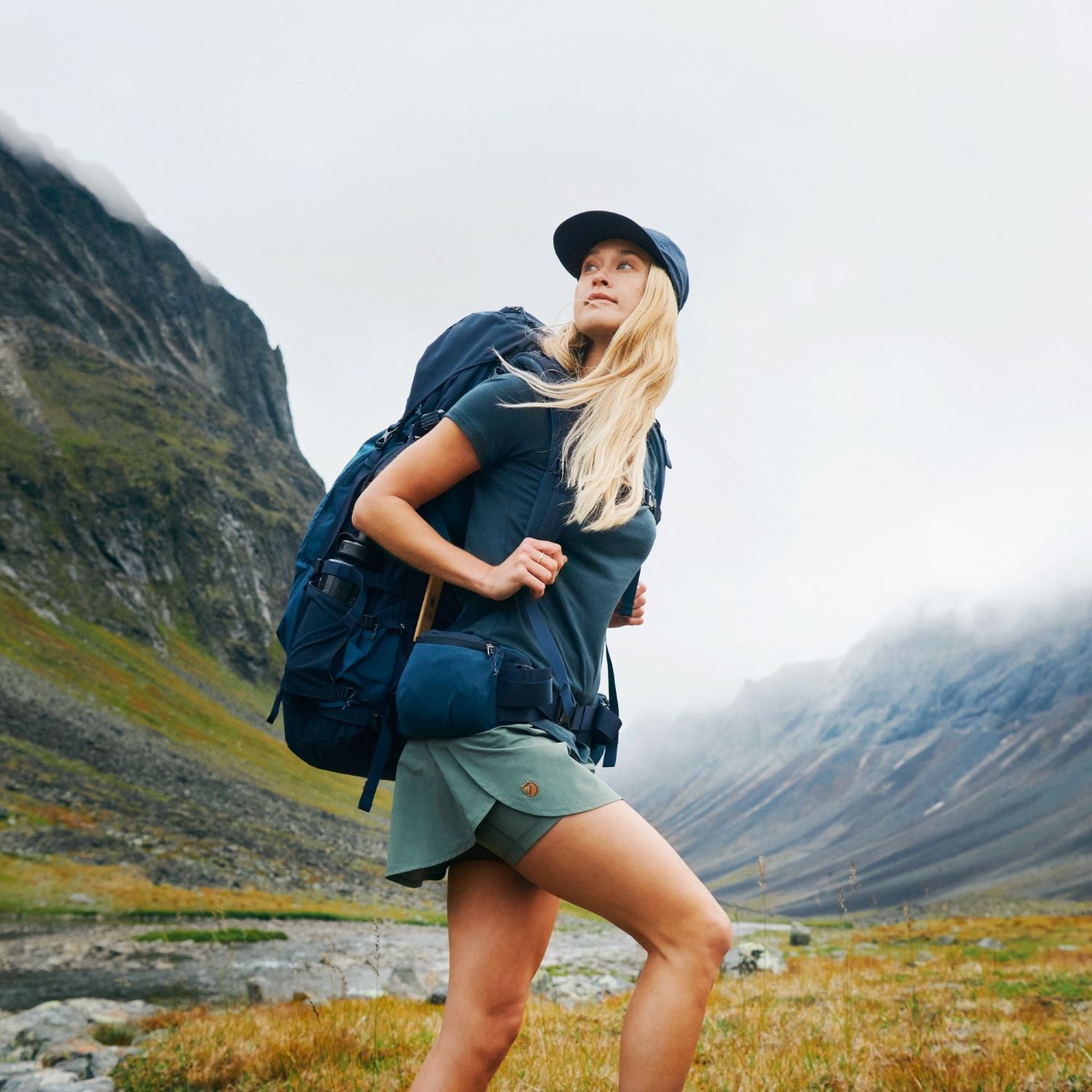 Svārki-šorti Fjallraven Abisko Midsummer Skort sieviešu Svārki Šorti